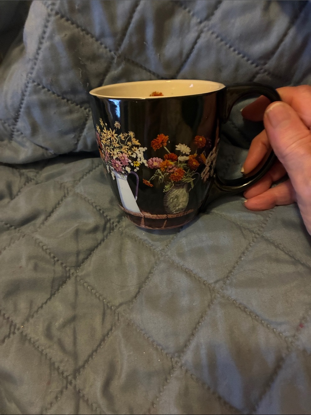Gorgeous Artist Floral Autumn Bouquet Ceramic LANG Mug
